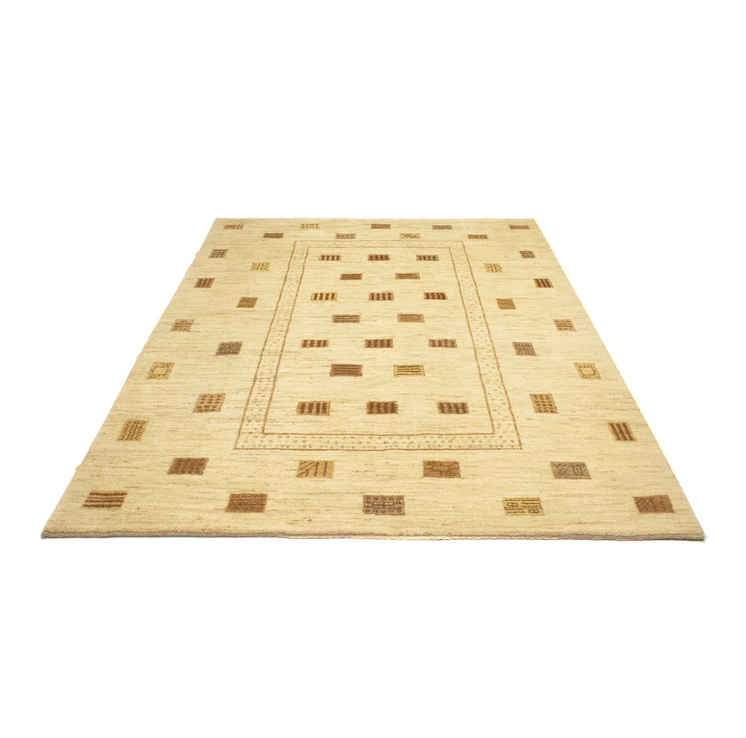 Gabbeh-tæppe - Persisk - 228 x 168 cm - beige