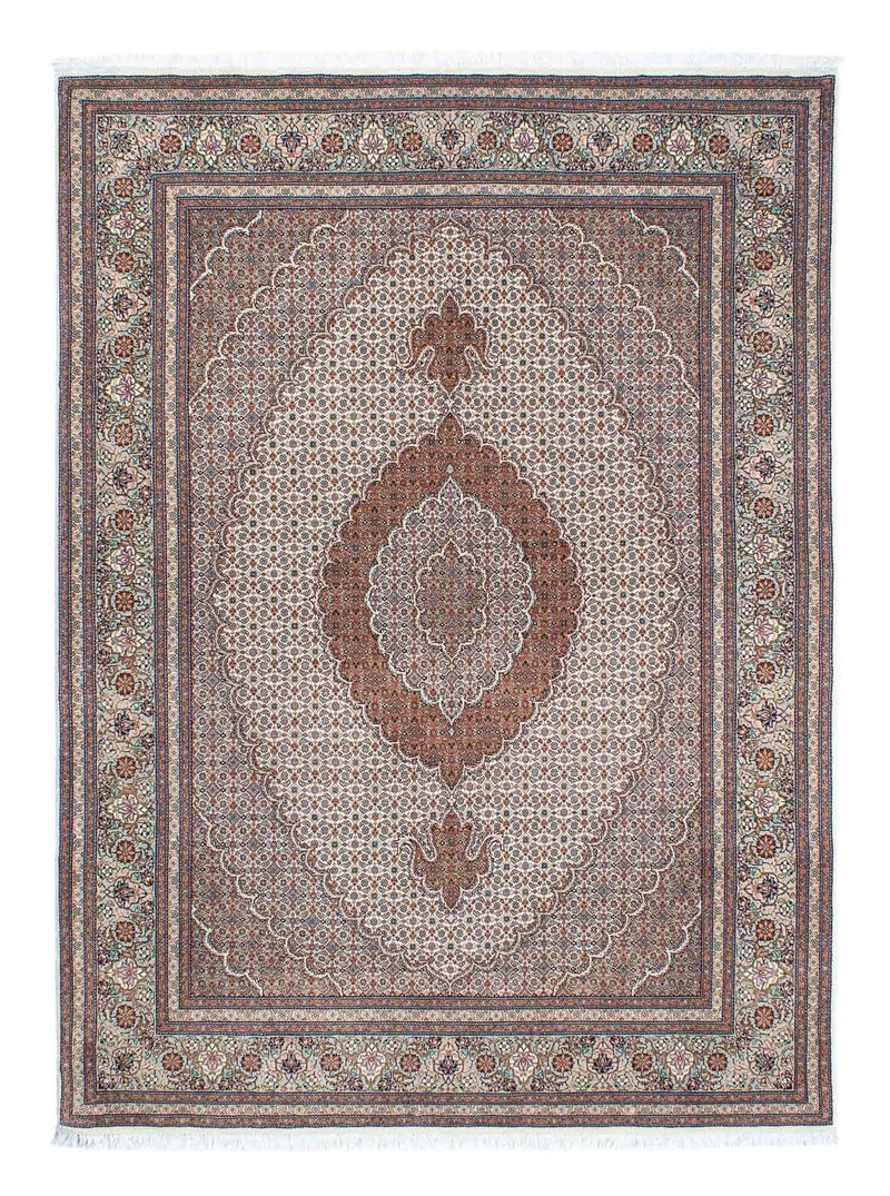 Persisk tæppe - Tabriz - 212 x 153 cm - lys brun