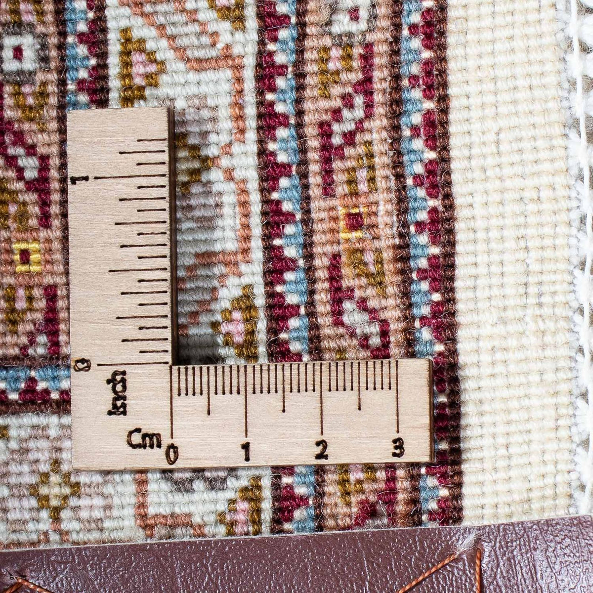 Persisk tæppe - Tabriz - 212 x 153 cm - lys brun