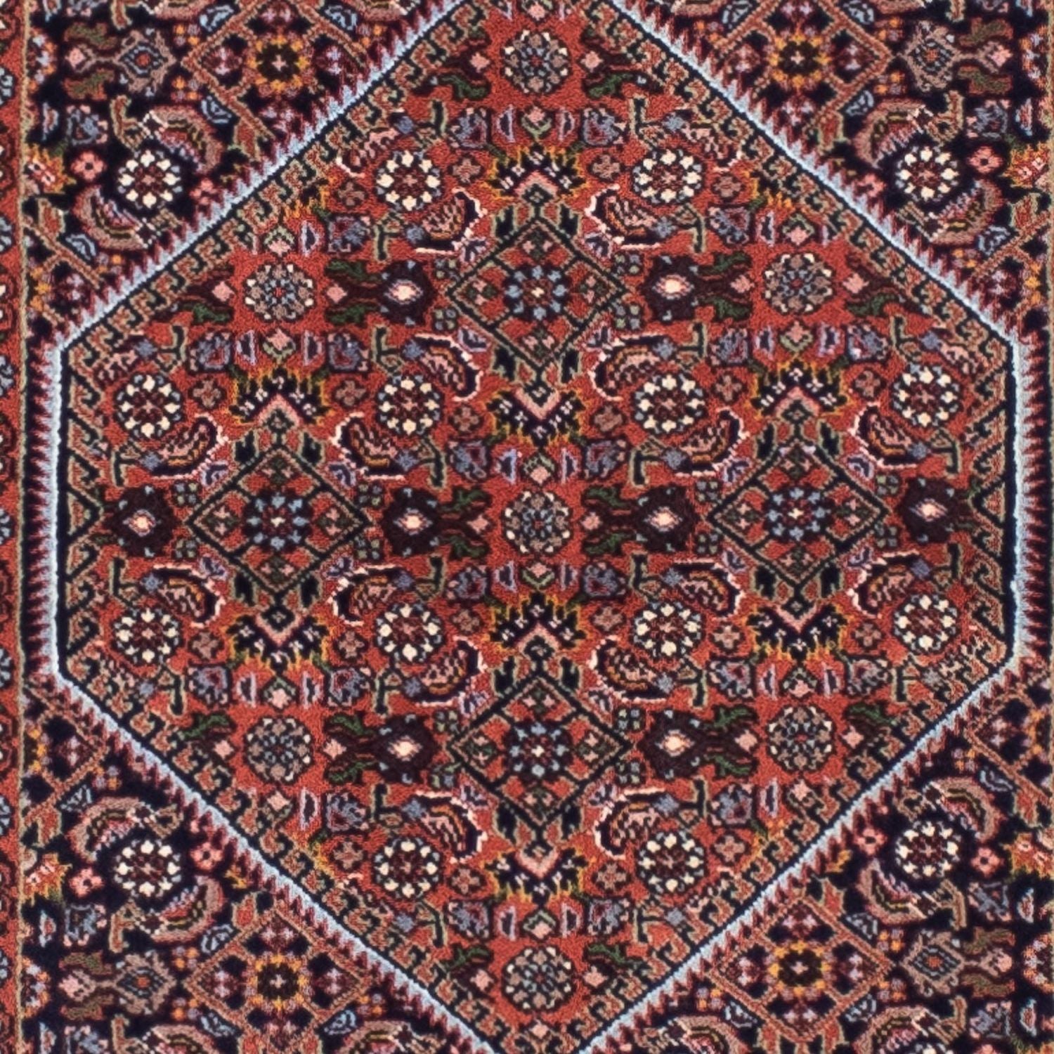 Løber Persisk tæppe - Bijar - 291 x 70 cm - mørkeblå