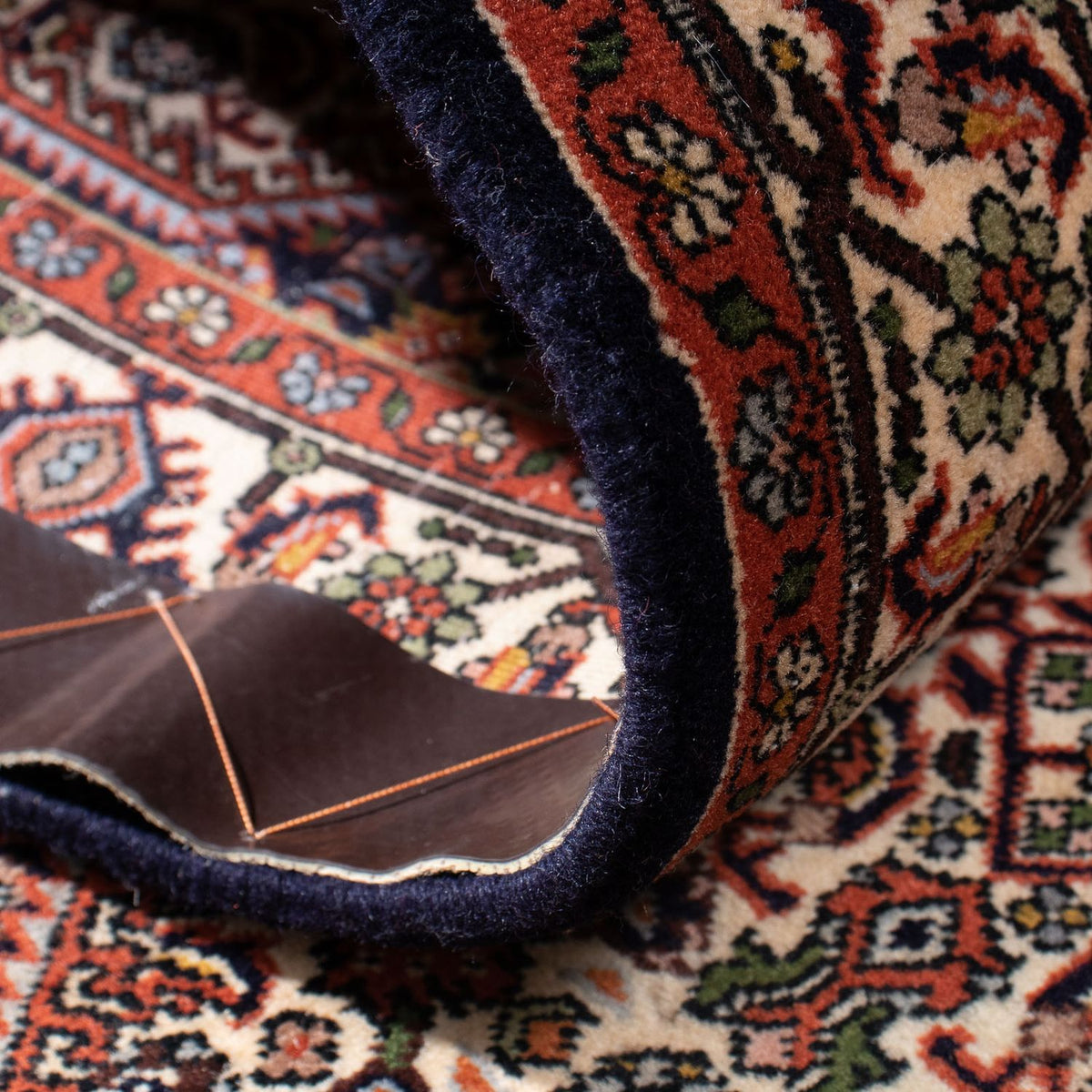 Løber Persisk tæppe - Bijar - 291 x 70 cm - mørkeblå