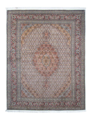 Persisk tæppe - Tabriz - 195 x 151 cm - lys brun