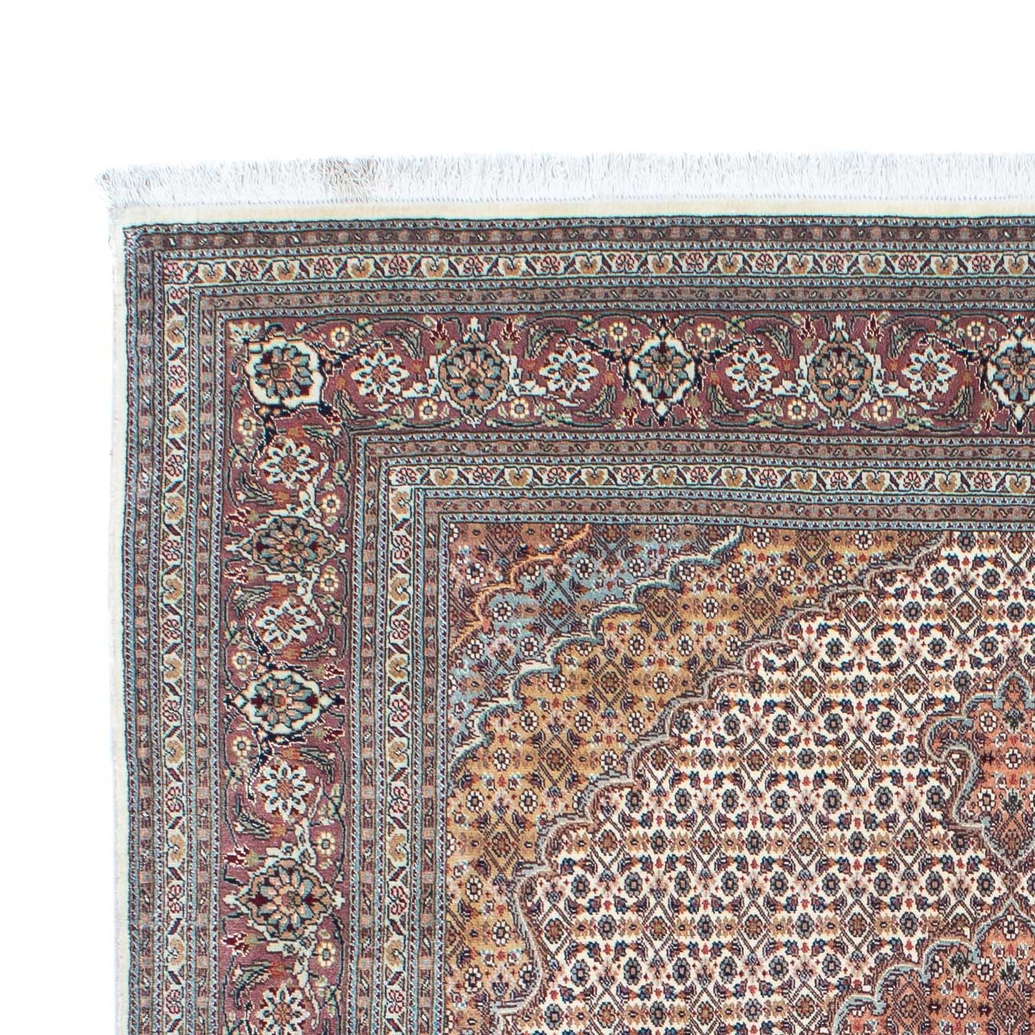 Persisk tæppe - Tabriz - 195 x 151 cm - lys brun
