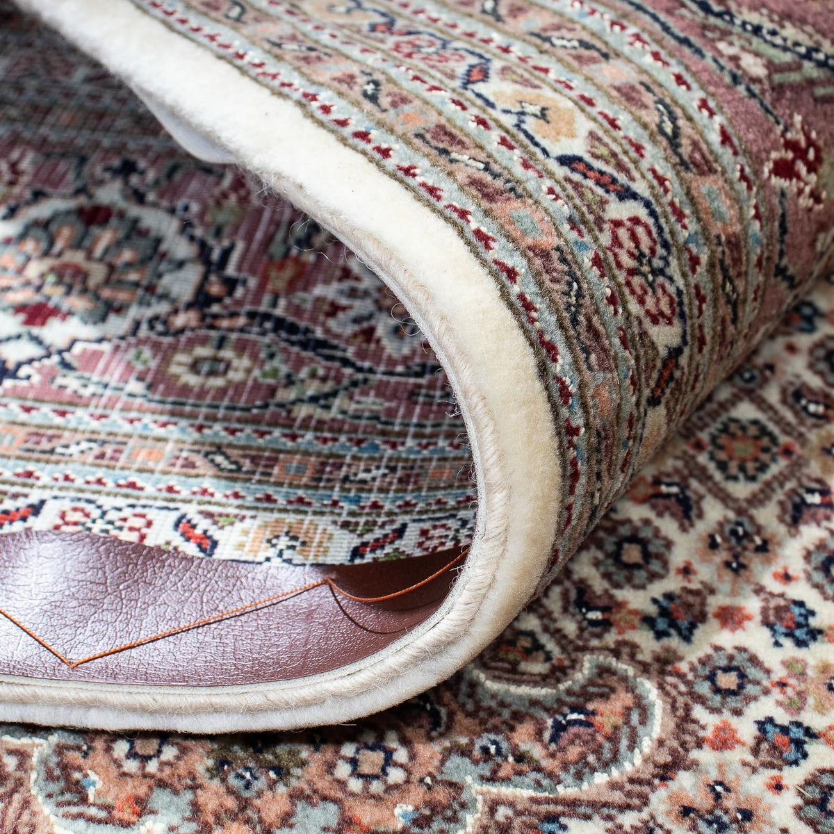 Persisk tæppe - Tabriz - 195 x 151 cm - lys brun