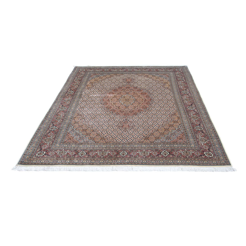 Persisk tæppe - Tabriz - 195 x 151 cm - lys brun