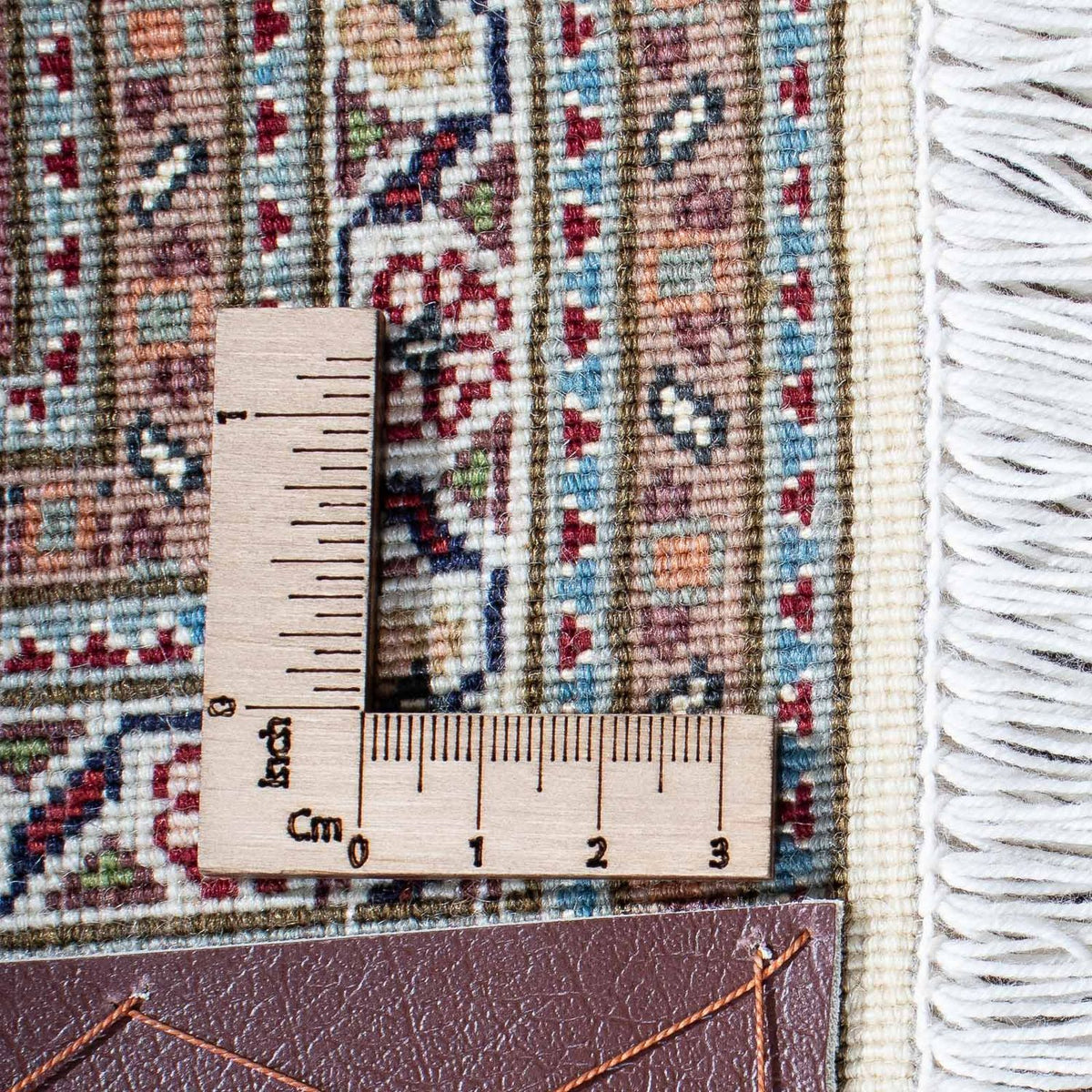 Persisk tæppe - Tabriz - 195 x 151 cm - lys brun