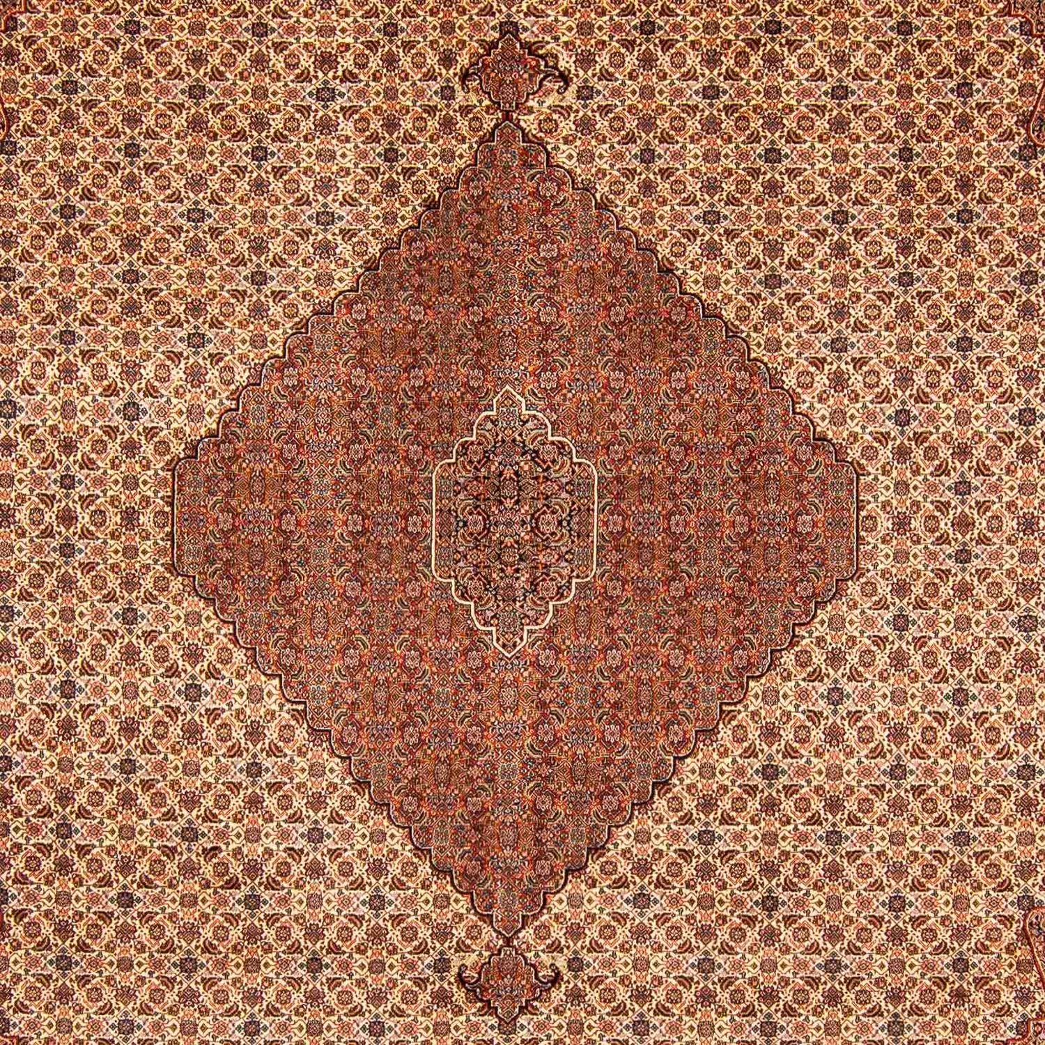 Persisk tæppe - Nomadisk - 395 x 318 cm - brun