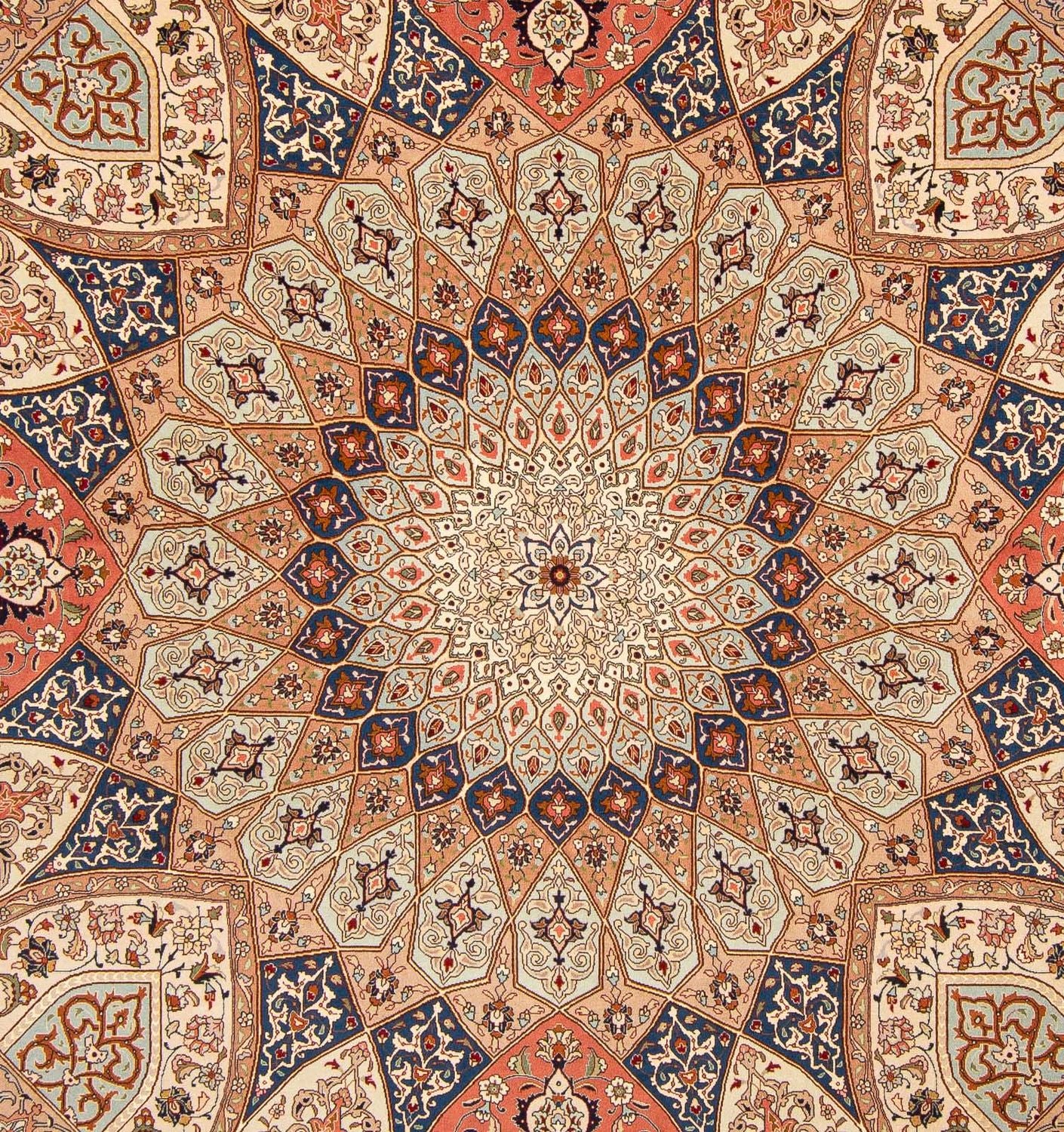 Persisk tæppe - Tabriz - Royal firkantet  - 253 x 250 cm - lys brun
