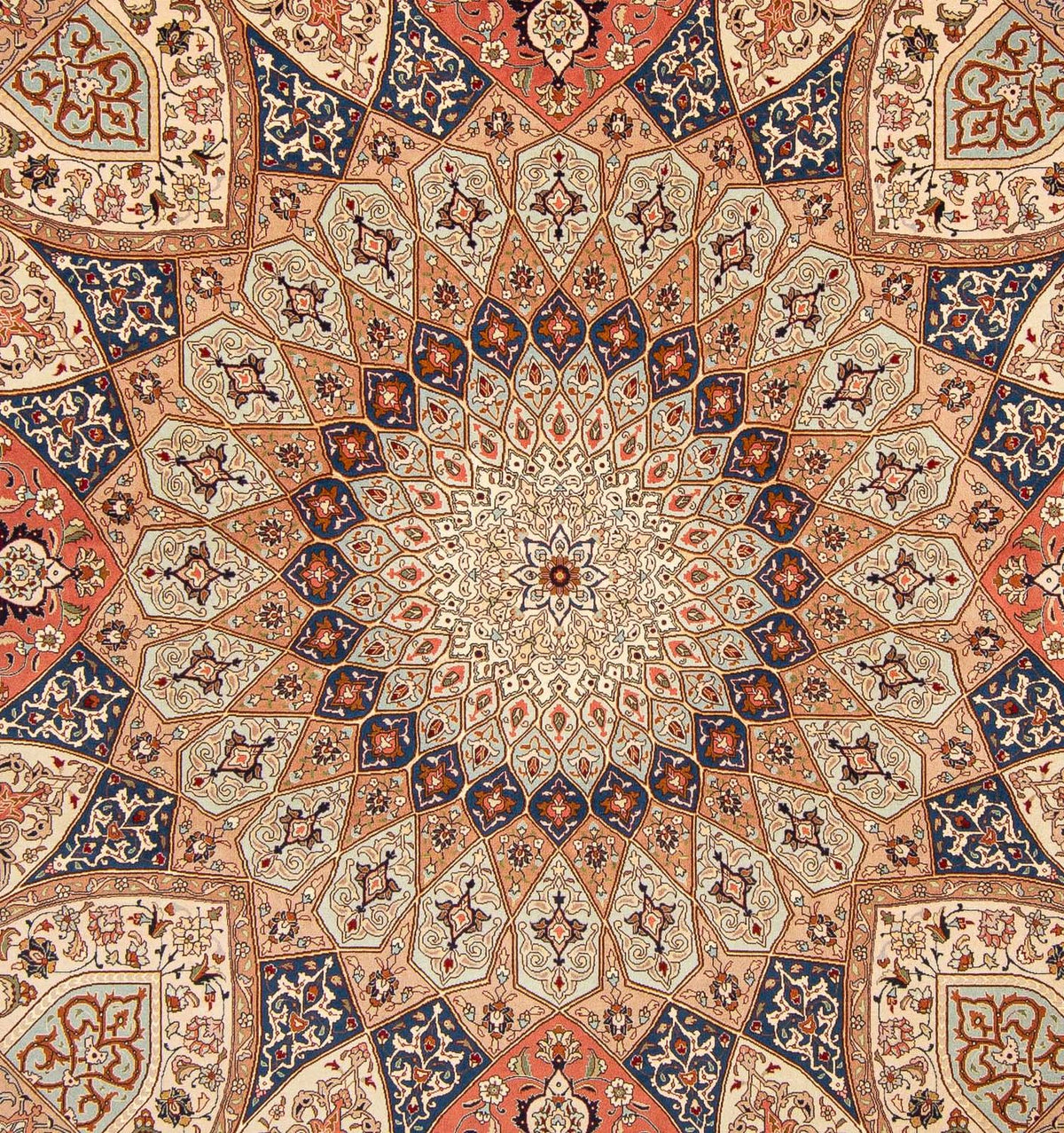 Persisk tæppe - Tabriz - Royal firkantet  - 253 x 250 cm - lys brun