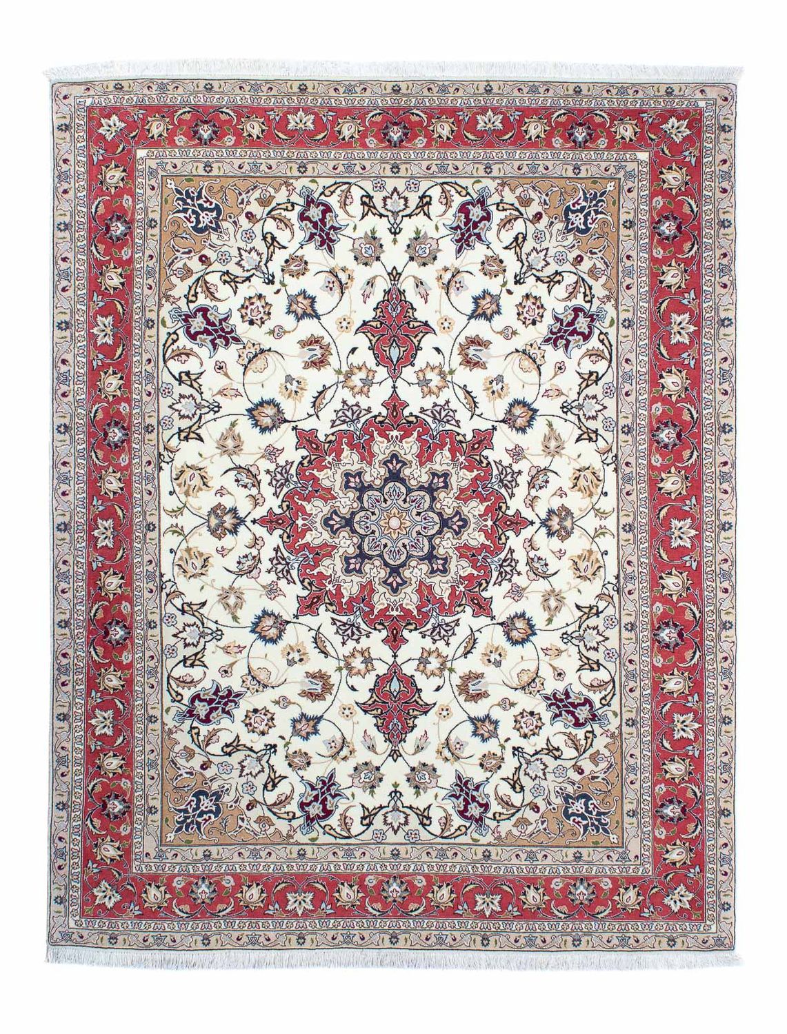 Persisk tæppe - Tabriz - Royal - 197 x 152 cm - beige