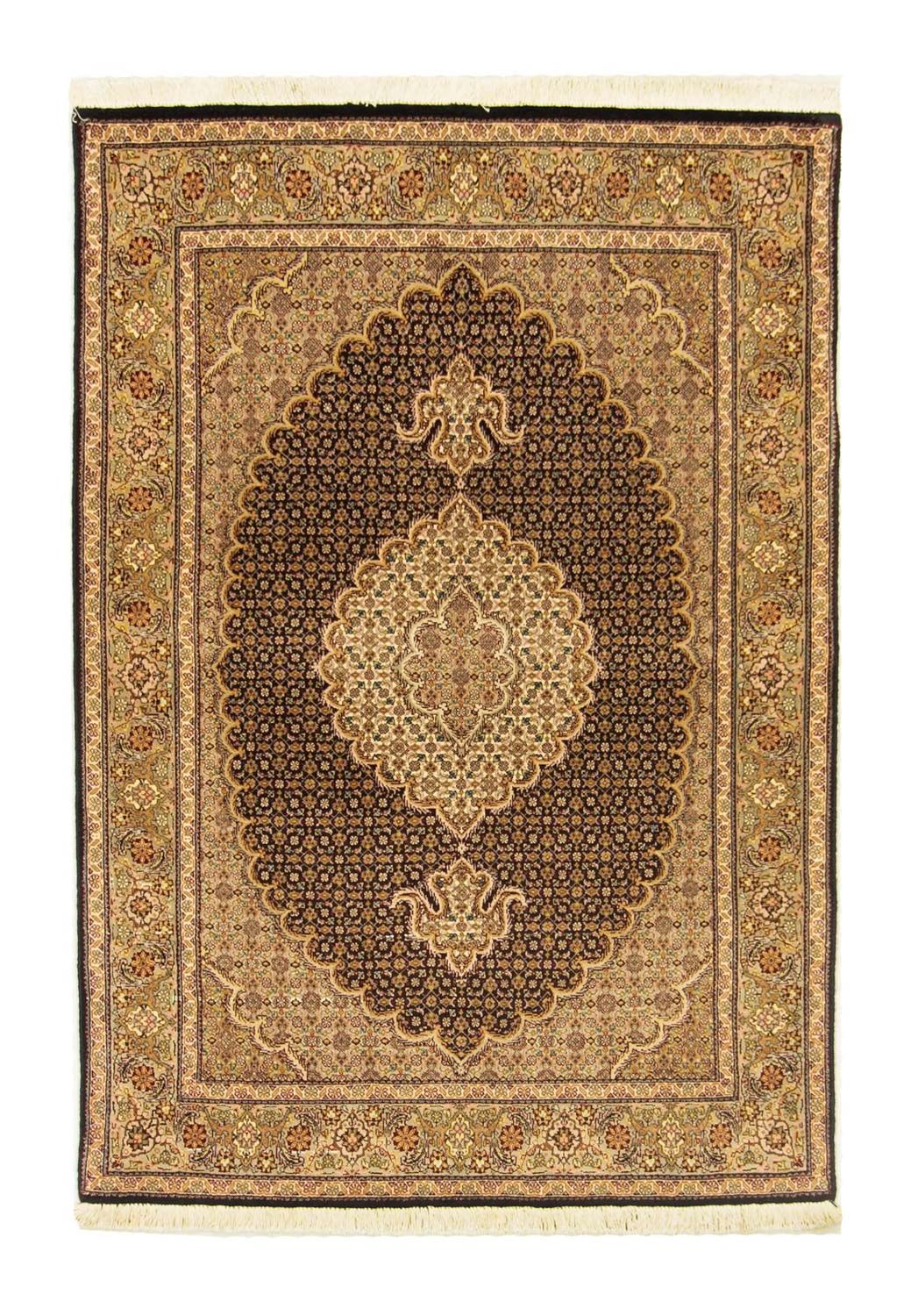 Persisk tæppe - Tabriz - Royal - 148 x 101 cm - sort