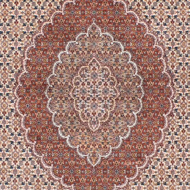 Persisk tæppe - Tabriz - 202 x 150 cm - lys brun