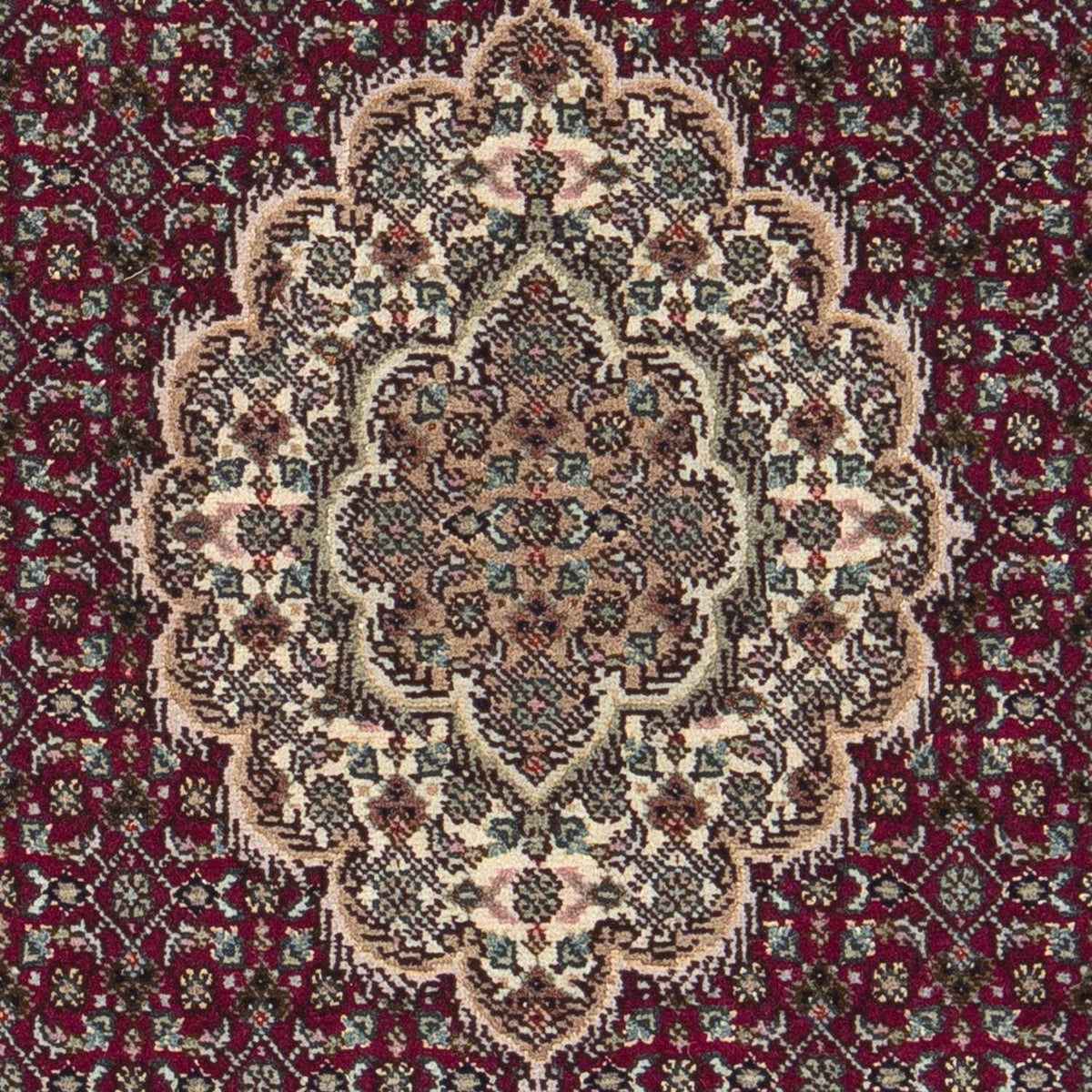 Persisk tæppe - Tabriz - Royal - 95 x 61 cm - mørkerød