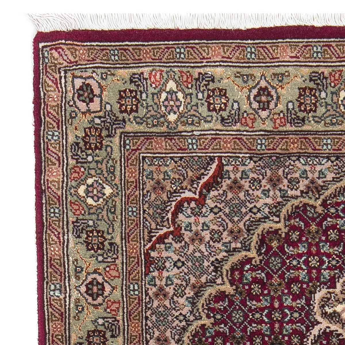 Persisk tæppe - Tabriz - Royal - 95 x 61 cm - mørkerød
