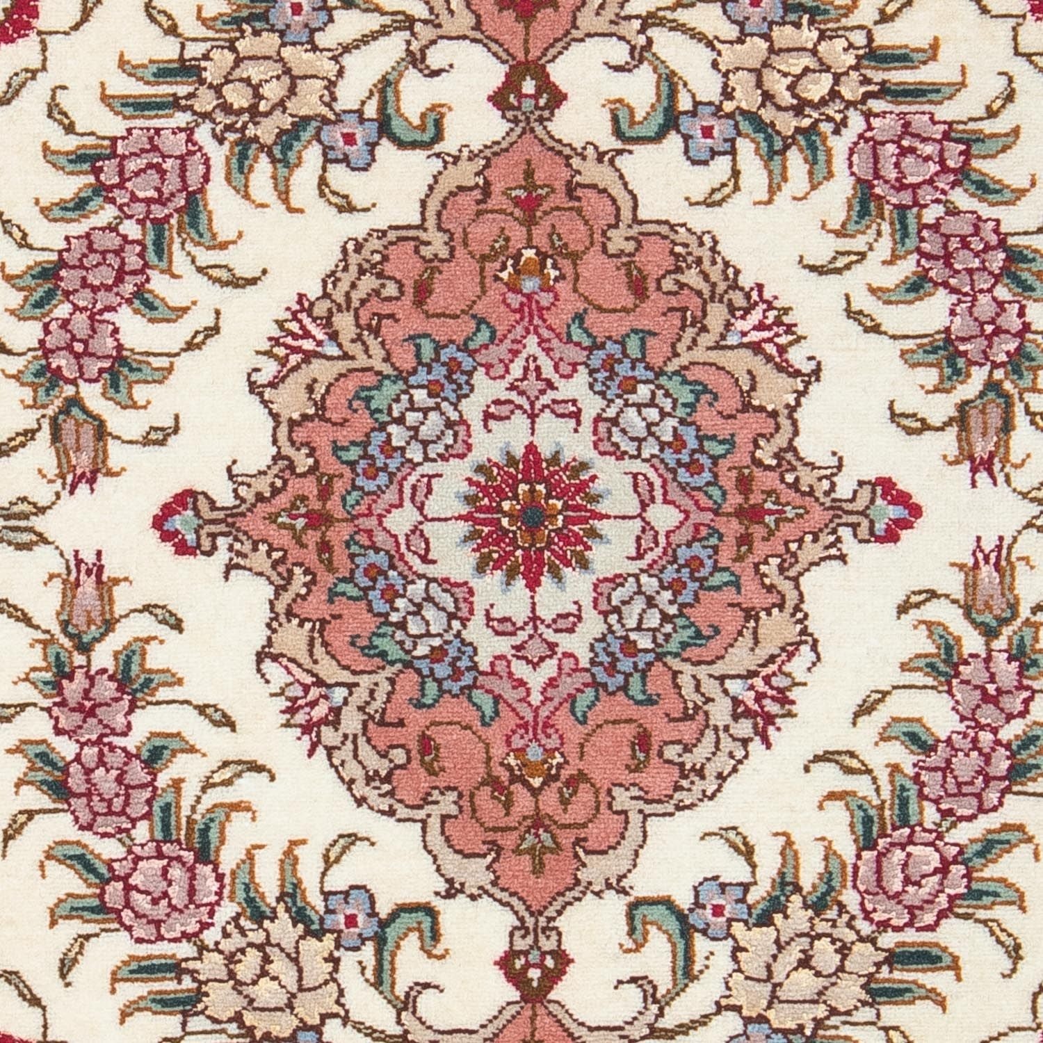 Persisk tæppe - Tabriz - Royal - 83 x 56 cm - beige