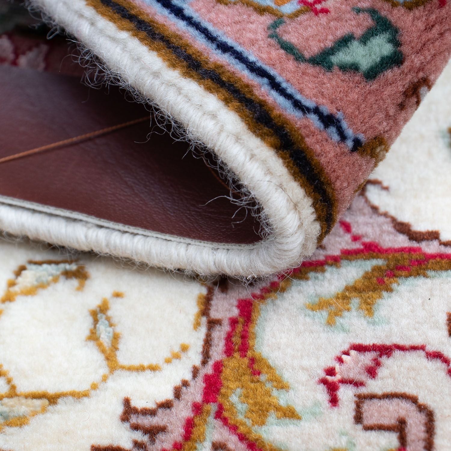 Persisk tæppe - Tabriz - Royal - 83 x 56 cm - beige