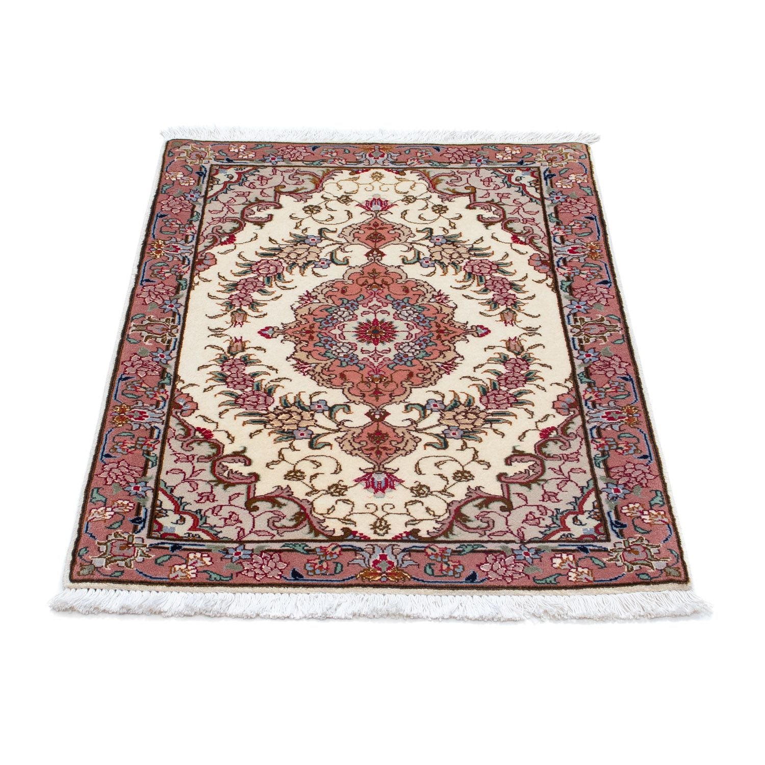 Persisk tæppe - Tabriz - Royal - 83 x 56 cm - beige