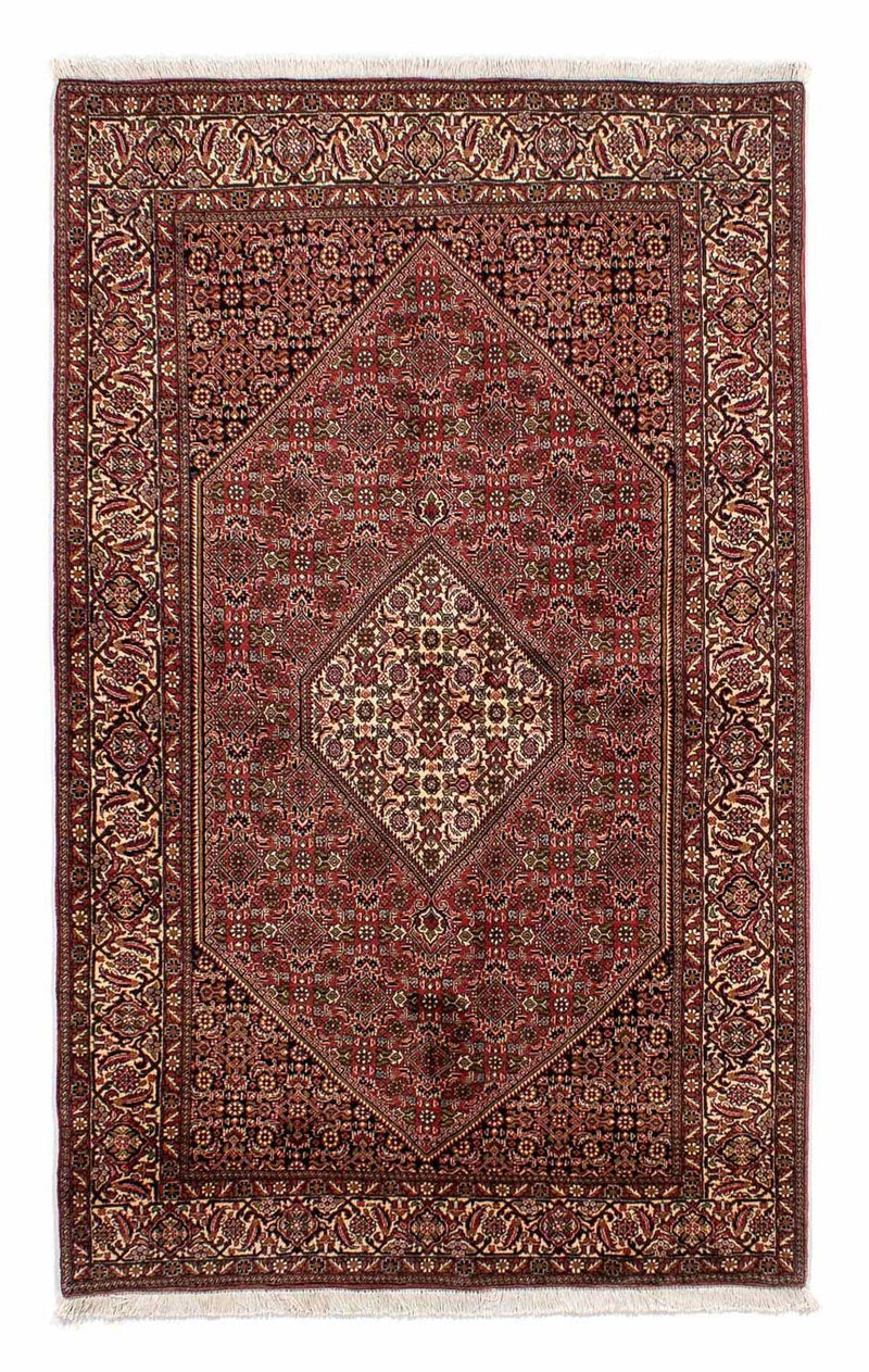 Persisk tæppe - Bijar - 235 x 140 cm - lysrød