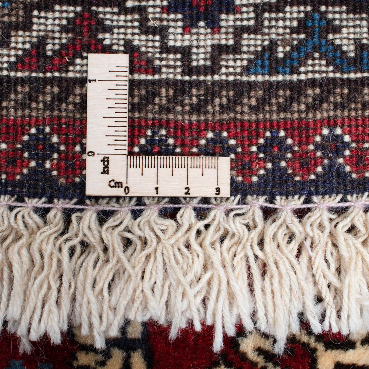 Løber Persisk tæppe - Nomadisk - 198 x 84 cm - mørkerød