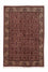 Persisk tæppe - Bijar - 205 x 141 cm - mørkerød