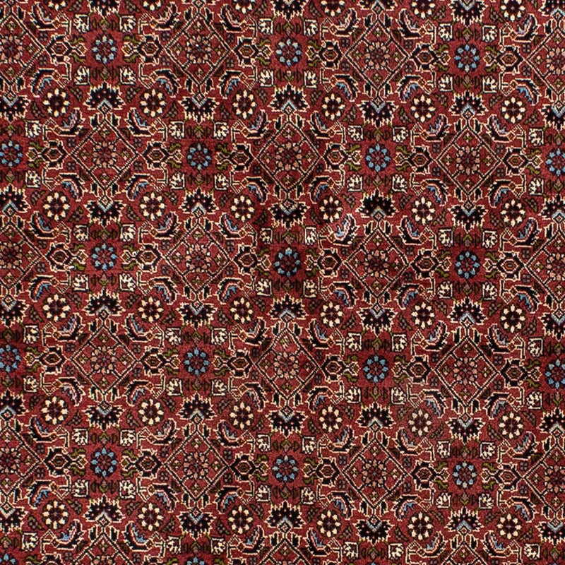 Persisk tæppe - Bijar - 205 x 141 cm - mørkerød