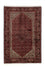 Persisk tæppe - Bijar - 198 x 136 cm - mørkerød
