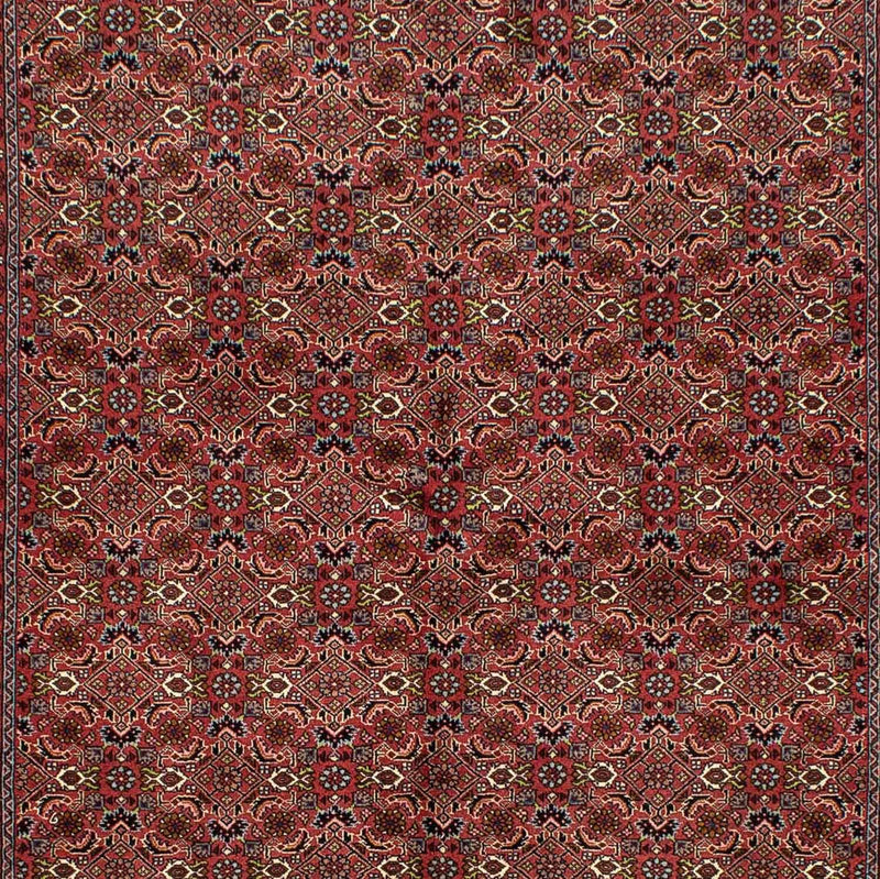 Persisk tæppe - Bijar - 246 x 170 cm - mørkerød