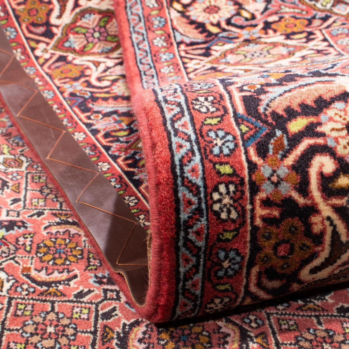 Persisk tæppe - Bijar - 246 x 170 cm - mørkerød