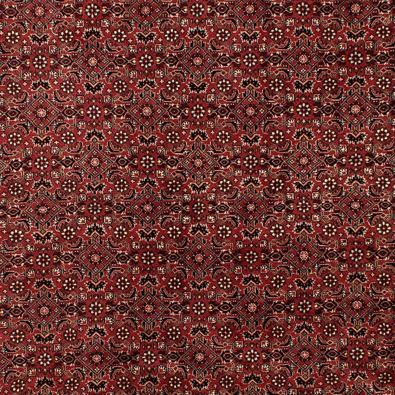 Persisk tæppe - Bijar - 297 x 197 cm - mørkerød