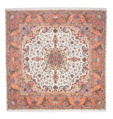Persisk tæppe - Tabriz - Royal firkantet  - 300 x 298 cm - beige