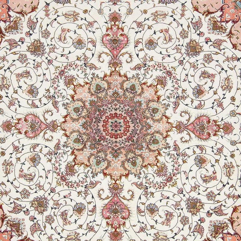 Persisk tæppe - Tabriz - Royal firkantet  - 300 x 298 cm - beige