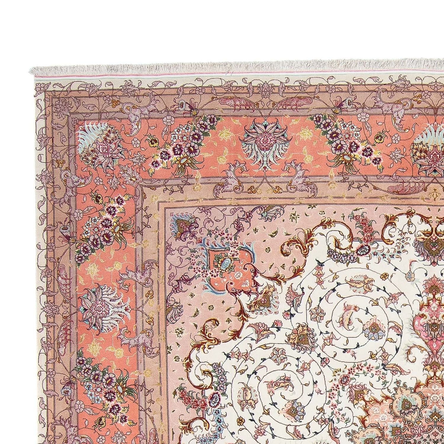 Persisk tæppe - Tabriz - Royal firkantet  - 300 x 298 cm - beige