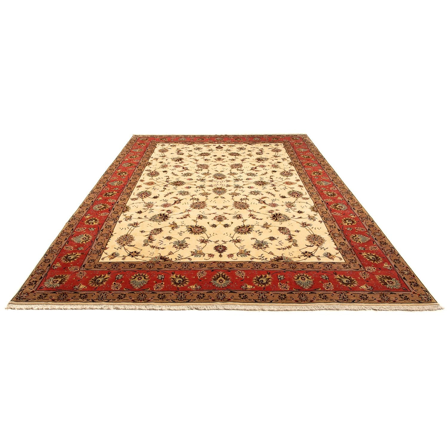 Persisk tæppe - Tabriz - Royal - 368 x 250 cm - beige