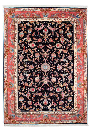 Persisk tæppe - Tabriz - Royal - 238 x 172 cm - mørkeblå