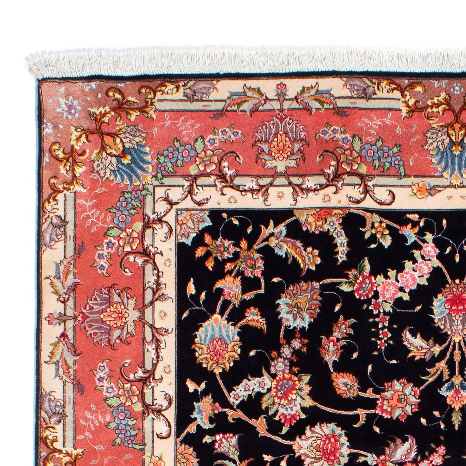 Persisk tæppe - Tabriz - Royal - 238 x 172 cm - mørkeblå