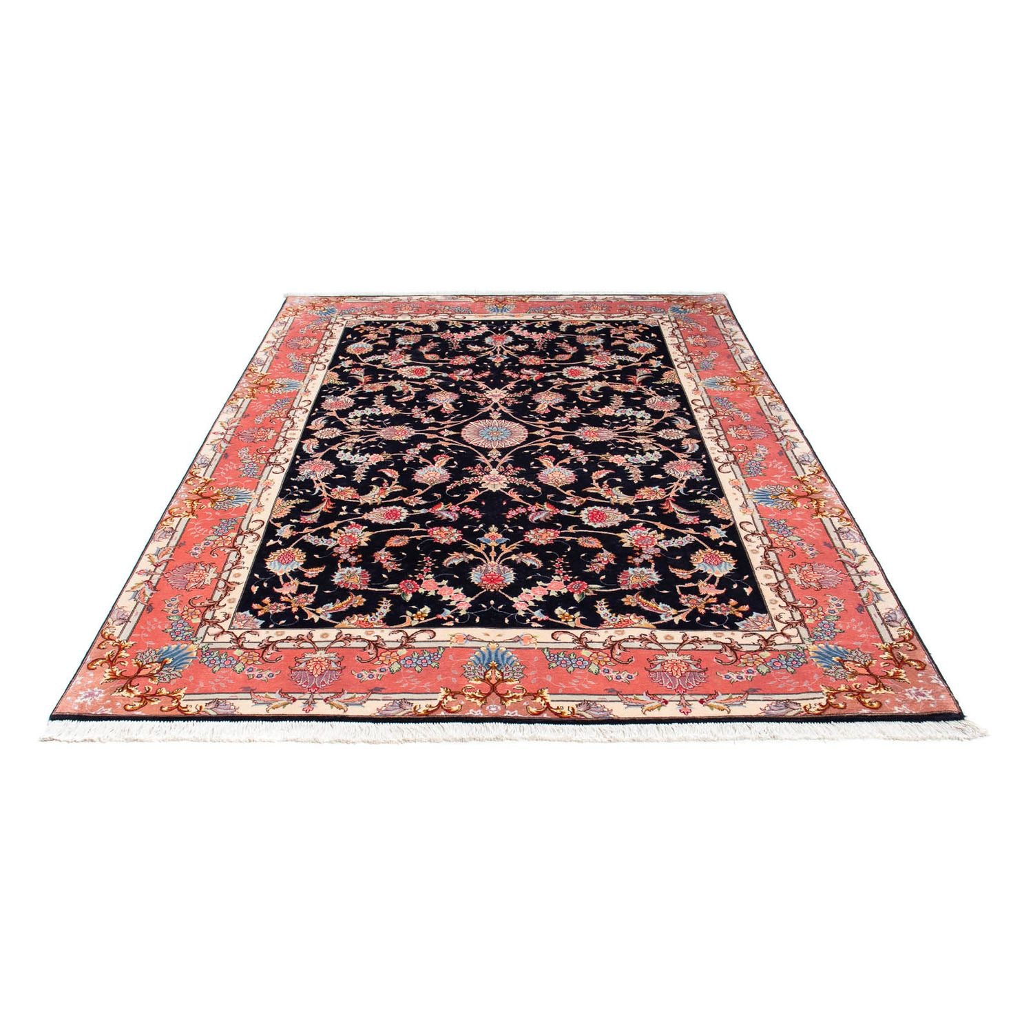 Persisk tæppe - Tabriz - Royal - 238 x 172 cm - mørkeblå