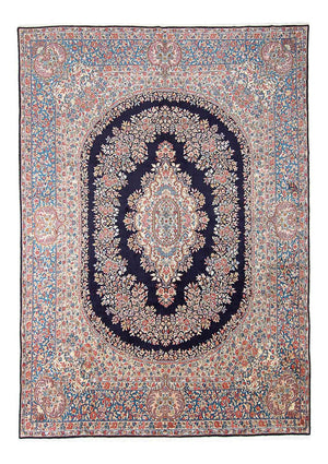 Persisk tæppe - Royal - 398 x 292 cm - mørkeblå