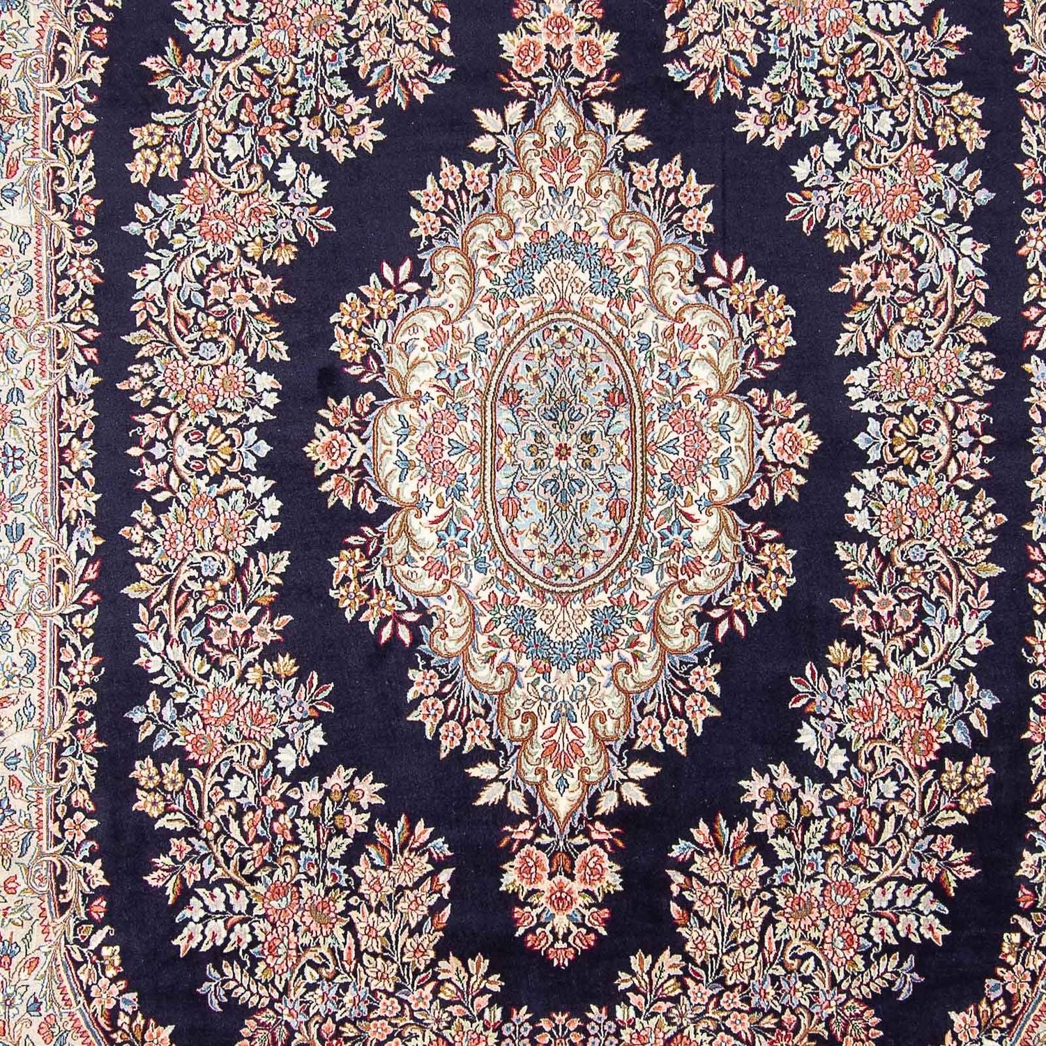 Persisk tæppe - Royal - 398 x 292 cm - mørkeblå