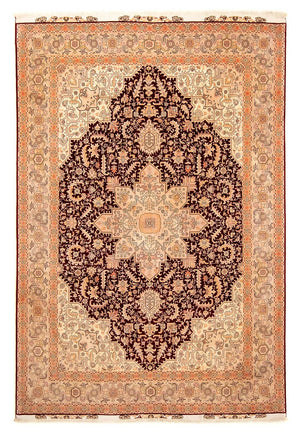 Persisk tæppe - Tabriz - Royal - 356 x 250 cm - lys brun