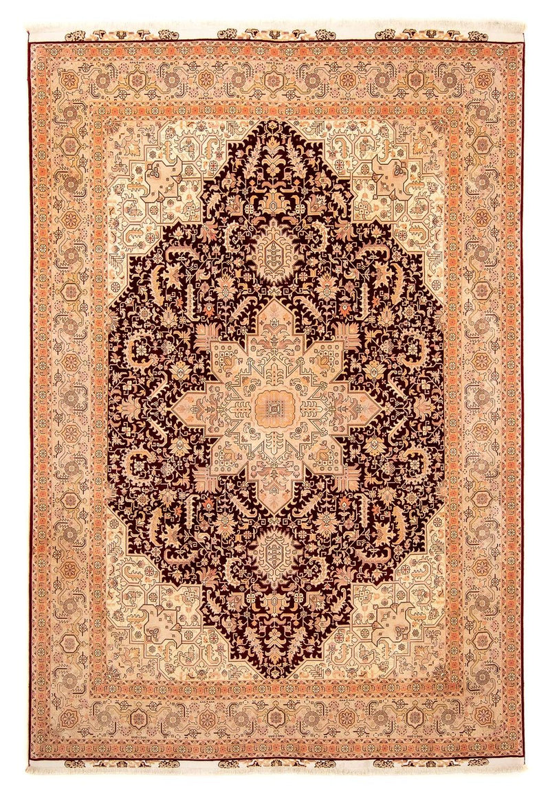 Persisk tæppe - Tabriz - Royal - 356 x 250 cm - lys brun