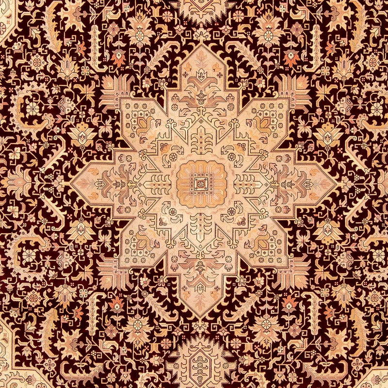 Persisk tæppe - Tabriz - Royal - 356 x 250 cm - lys brun