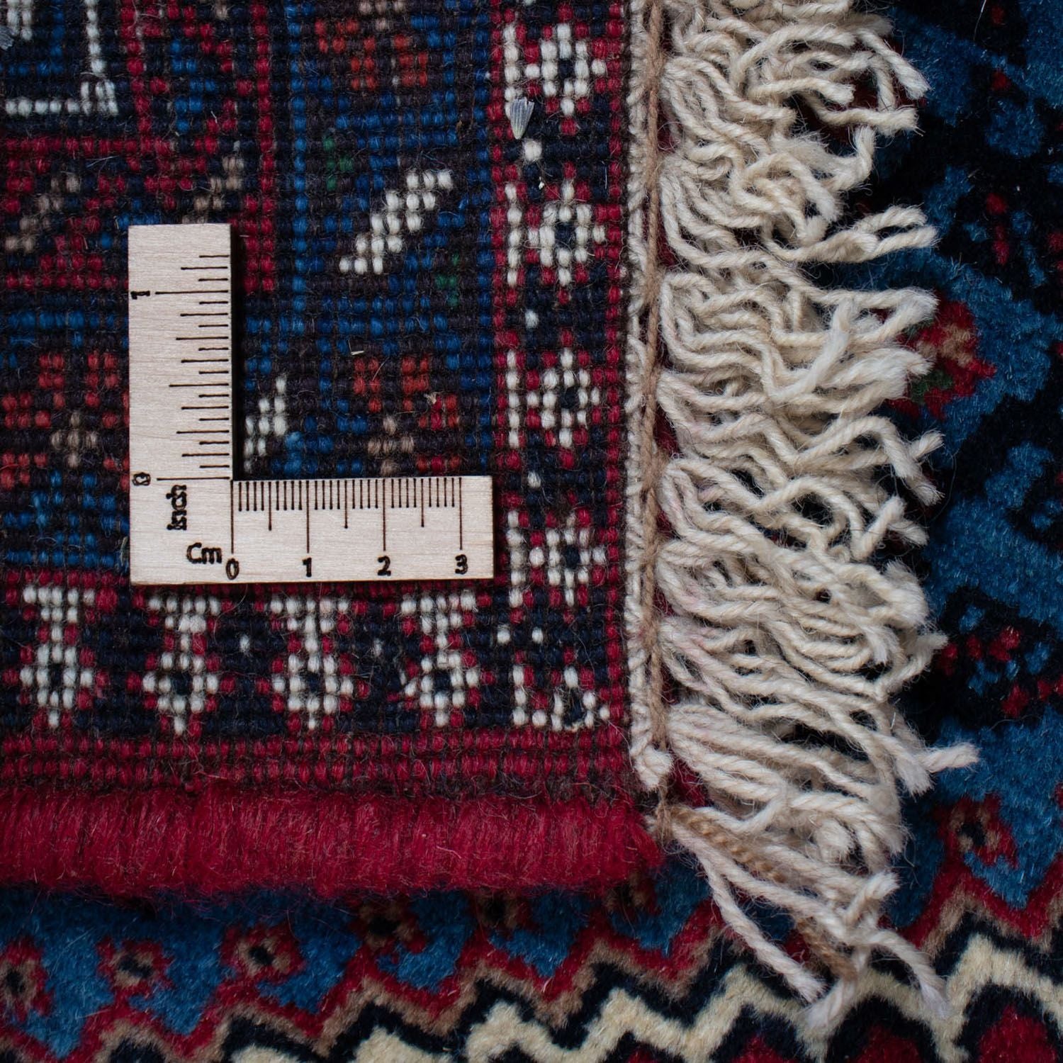 Persisk tæppe - Nomadisk - 298 x 204 cm - mørkerød