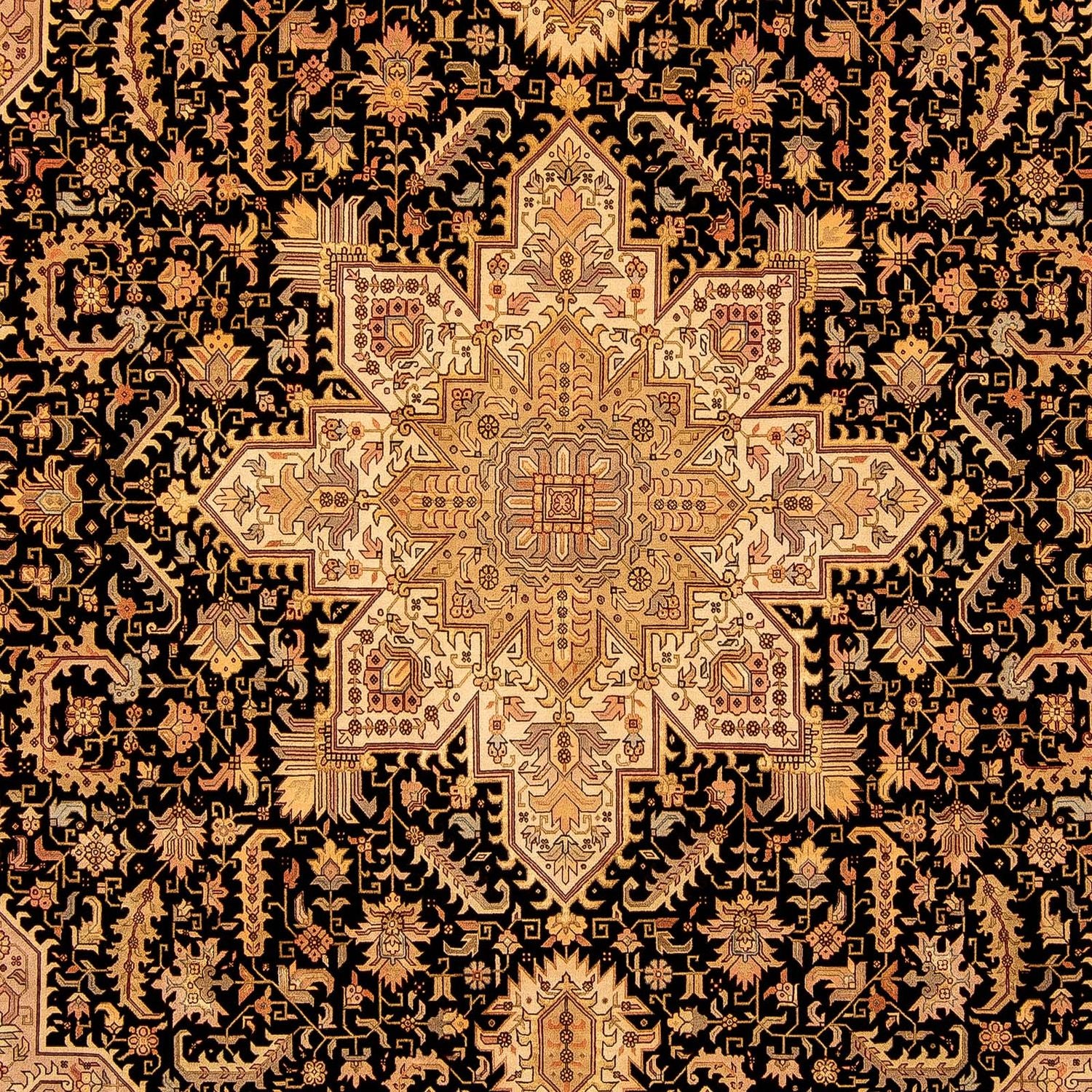 Persisk tæppe - Tabriz - Royal - 360 x 254 cm - lys brun