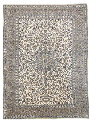 Persisk tæppe - Keshan - 400 x 300 cm - beige