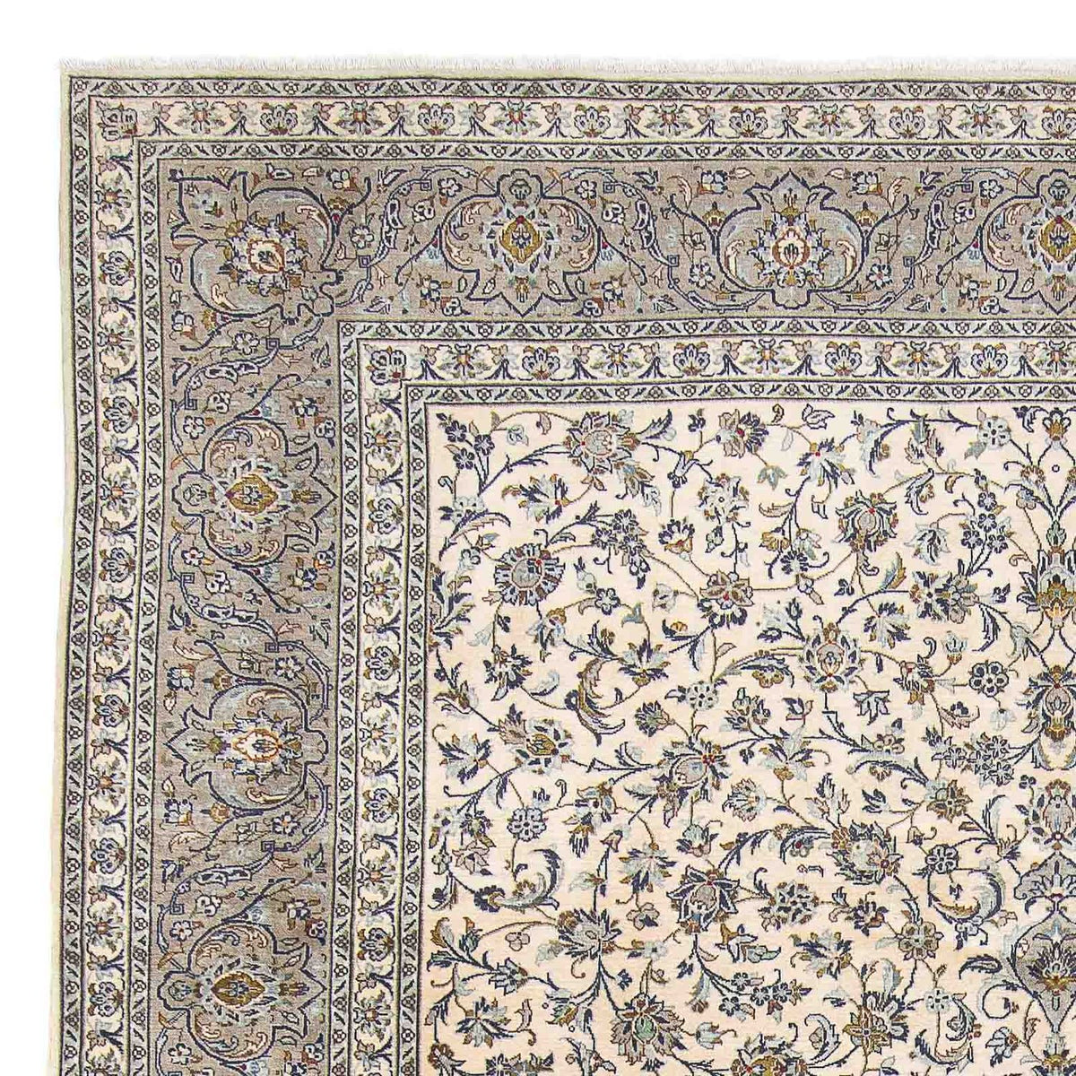 Persisk tæppe - Keshan - 400 x 300 cm - beige