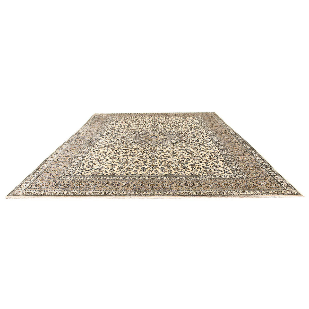 Persisk tæppe - Keshan - 400 x 300 cm - beige
