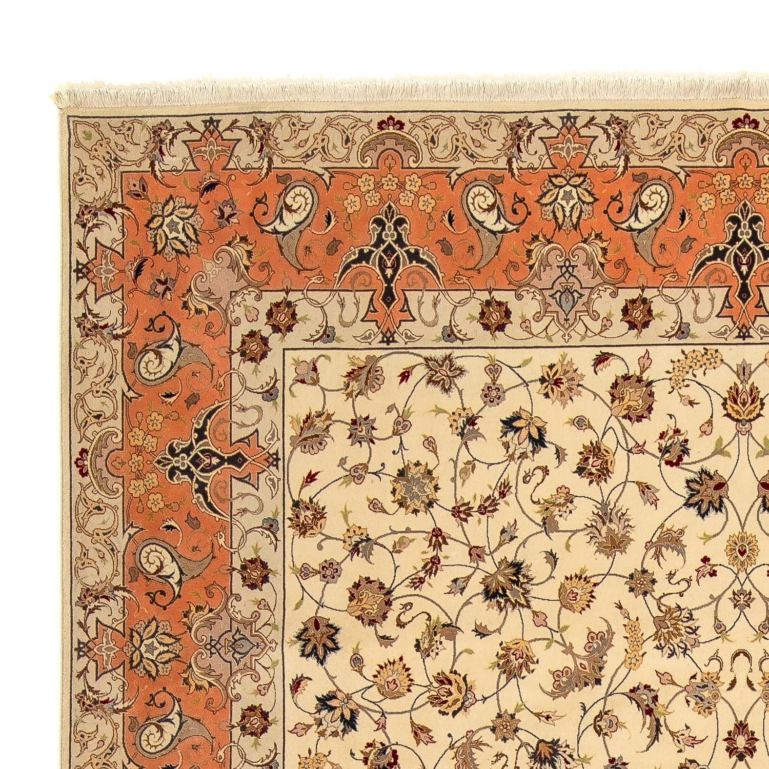 Persisk tæppe - Tabriz - Royal - 370 x 250 cm - beige