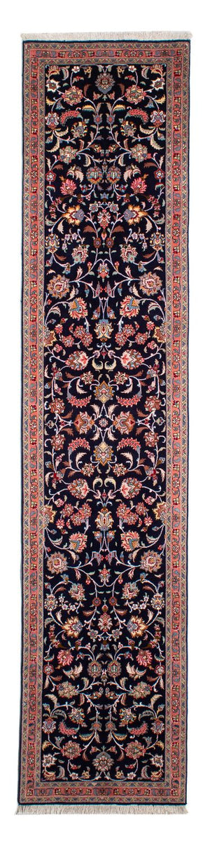 Løber Persisk tæppe - Tabriz - Royal - 298 x 65 cm - mørkeblå