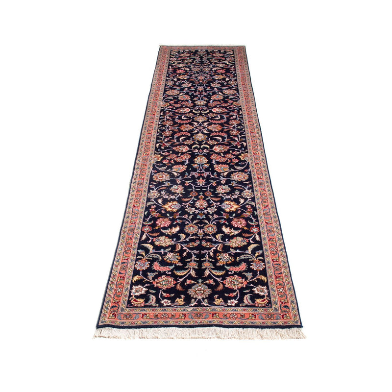 Løber Persisk tæppe - Tabriz - Royal - 298 x 65 cm - mørkeblå