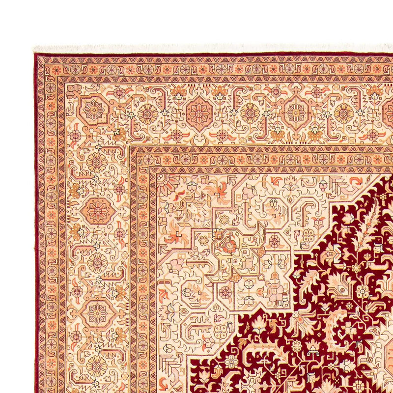 Persisk tæppe - Tabriz - Royal - 400 x 298 cm - mørkerød